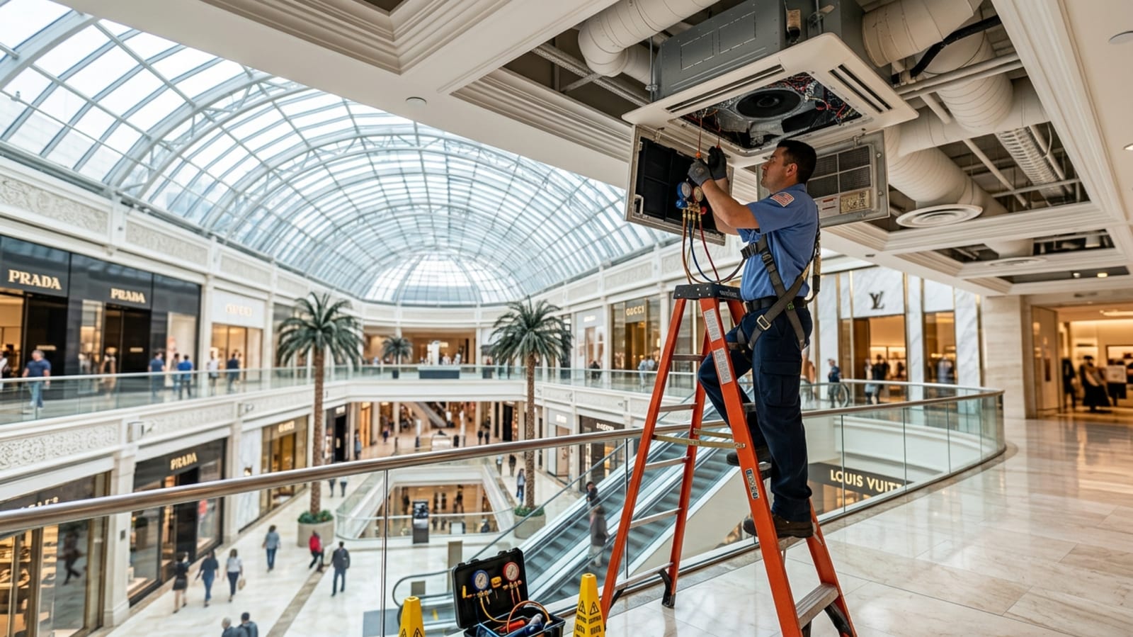 AC service for malls offices and flats